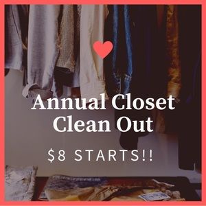 8$ STARTS KIDS , MEN , WOMEN! CLOSET STEALS!